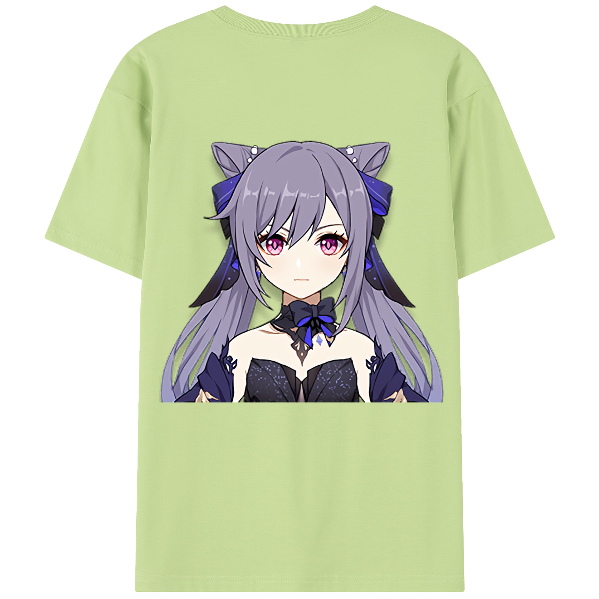げんし神 刻晴 こくせい genshin Kokusei 綿100％半袖Tシャツ（背面プリント）